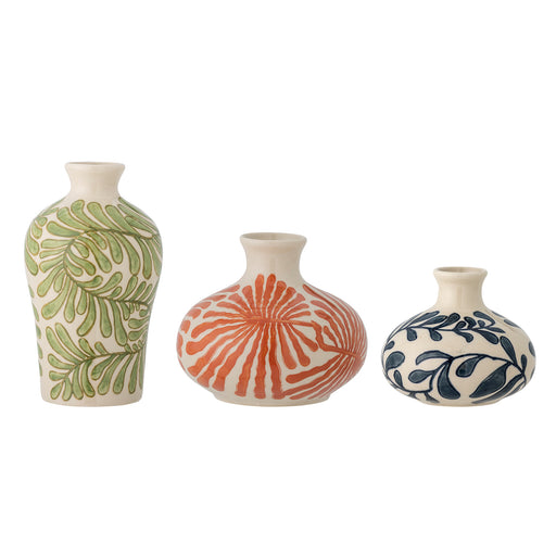 Bloomingville Vaas Fauni Set van 3 stuks - Meerkleurig - ThatLyfeStyle