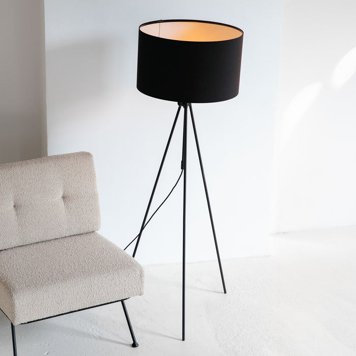 Zuiver Verstelbare Vloerlamp Lesley 153-181cm - Zwart