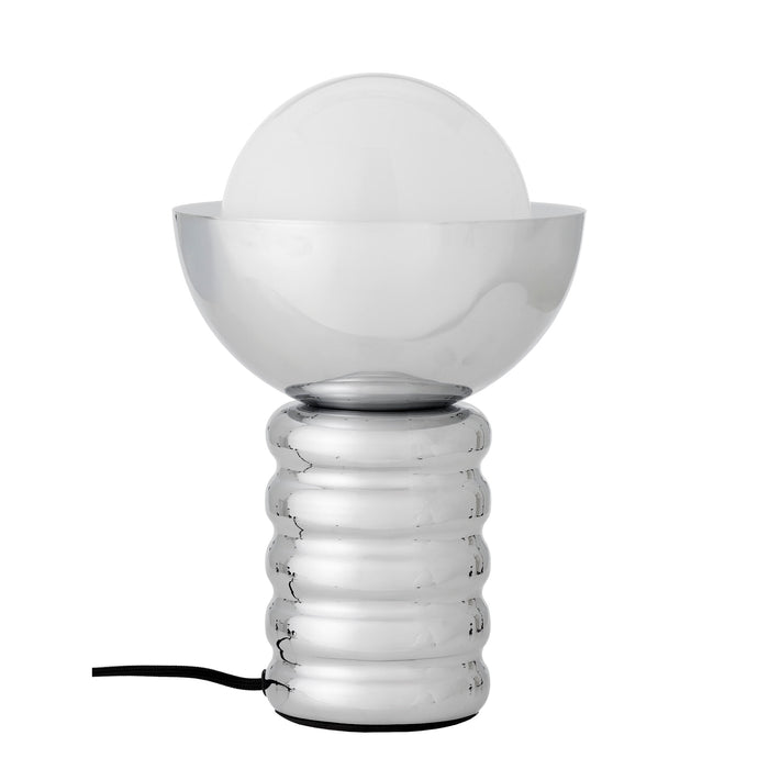 Bloomingville Tafellamp Spike Glas en ijzer, 32cm hoog - Zilver