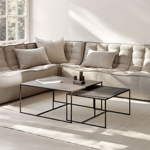 Ethnicraft Salontafel Pentagon Minerals, Set van 2 stuks - Whisky