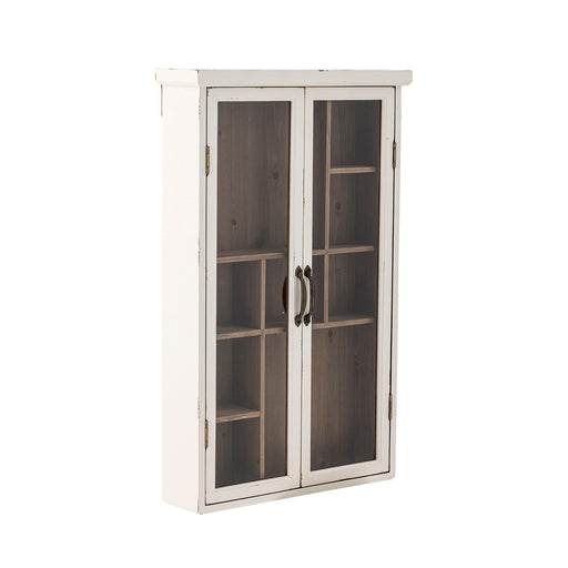 Bloomingville Hangend Vitrinekastje Hazem 80 x 50cm - Wit - ThatLyfeStyle