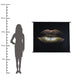 Wandkleed Glamour Kiss - zwart velvet wanddoek - ThatLyfeStyle