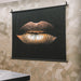 Wandkleed Glamour Kiss - zwart velvet wanddoek - ThatLyfeStyle