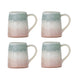 Bloomingville Mok Winnie Set van 4 stuks - Groen/Roze