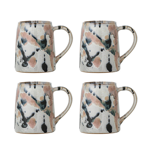 Bloomingville Mok Winnie Set van 4 stuks - Roze/Blauw - ThatLyfeStyle