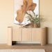 Eleonora Dressoir Don Marmer en eikenhout, 165cm - Bruin
