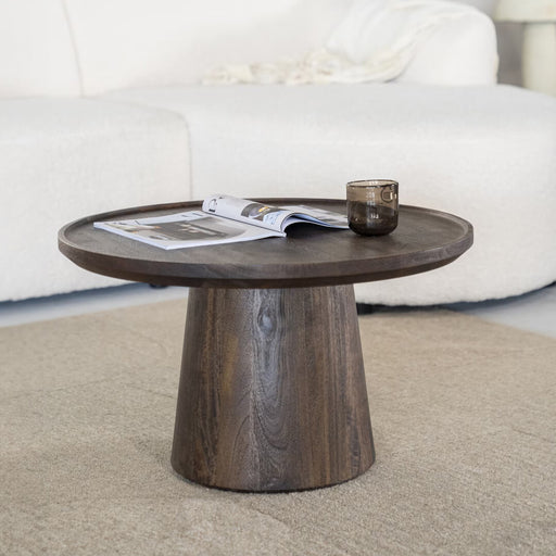 Eleonora Ronde Salontafel Ron Mangohout - Bruin, 66cm