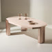 Nohr Organische Salontafel Ellen Marmerlook, 125 x 70cm - Roze