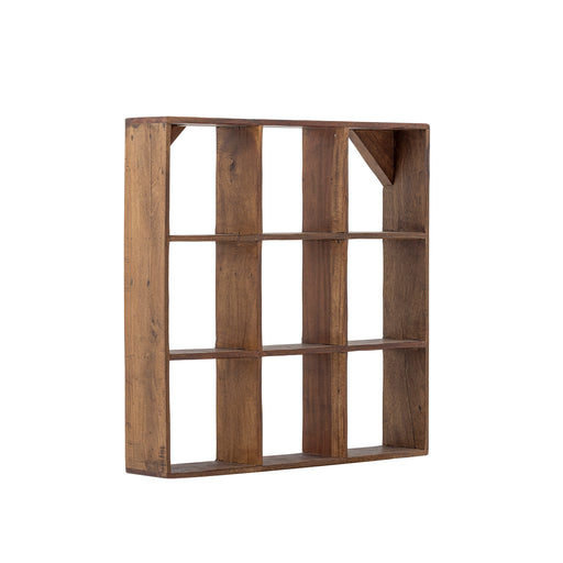 Bloomingville Wandrek Tilo Gerecycled hout, 53 x 53cm - Bruin - ThatLyfeStyle
