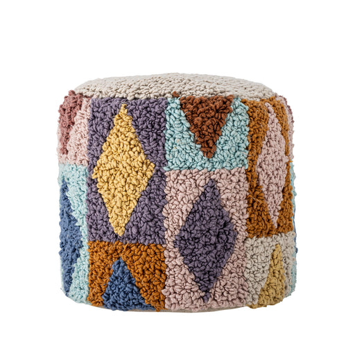 Bloomingville MINI Poef Miaki 34cm - Meerkleurig - ThatLyfeStyle