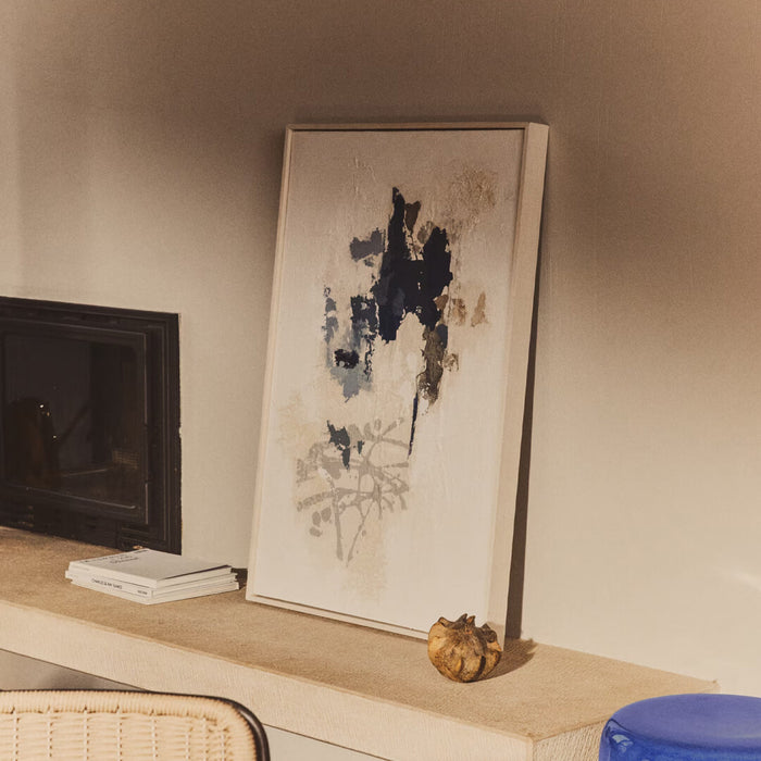 Kave Home Schilderij Erale 90 x 60cm - Blauw - ThatLyfeStyle