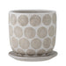 Bloomingville Bloempot Felan Terracotta, 18cm hoog - Wit
