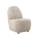 Bloomingville Fauteuil Yvona Furry stof - Naturel
