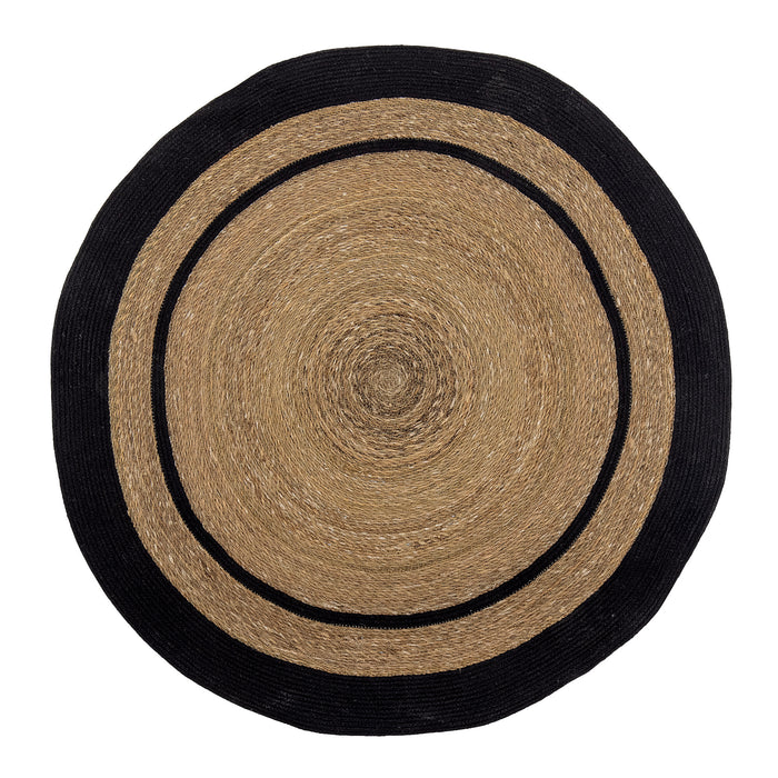Bloomingville Rond Vloerkleed Lune Zeegras en jute, 120cm - Naturel