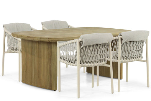 4 Seasons Outdoor Allora/Falcon 180 cm dining tuinset 5-delig - 22963