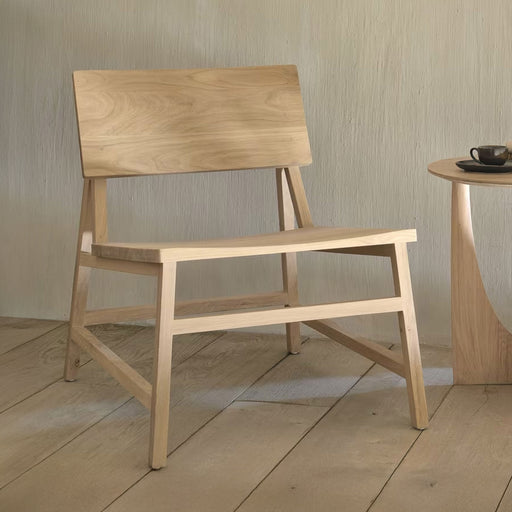 Ethnicraft Fauteuil N2 Geolied Eikenhout - Naturel