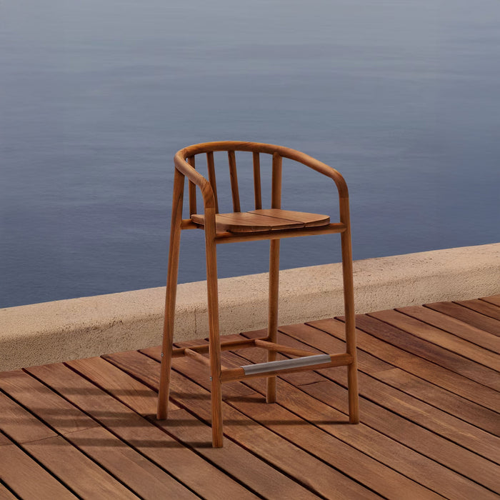 Kave Home Barkruk Turqueta Teakhout (zithoogte 65cm)