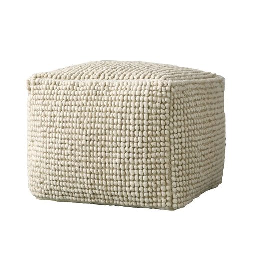 Bloomingville Poef Suna Wol - Beige - ThatLyfeStyle