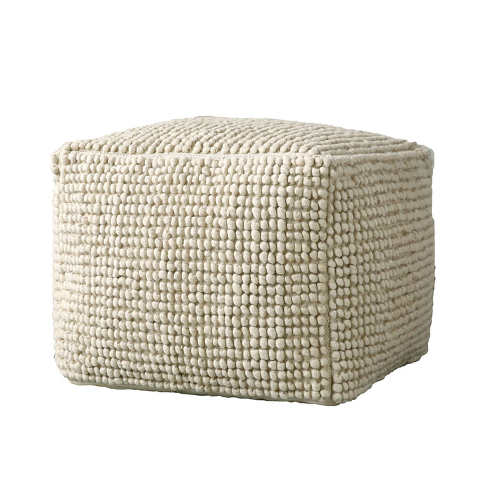 Bloomingville Poef Suna Wol - Beige