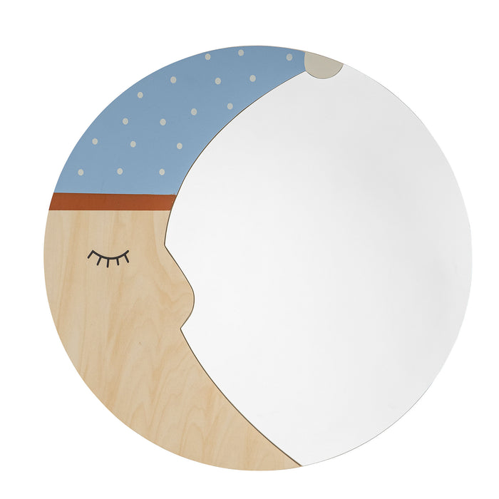 Bloomingville MINI Ronde Spiegel Moony Maan, 40cm - Meerkleurig