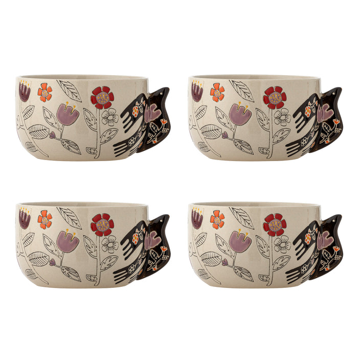 Bloomingville Schaal Vivielle Set van 4 stuks - Beige