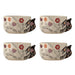Bloomingville Schaal Vivielle Set van 4 stuks - Beige