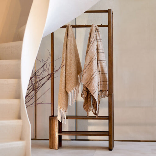 Light & Living Kledingrek / Staande Kapstok Gaios Acaciahout, 180 x 85cm - Bruin - ThatLyfeStyle