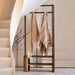 Light & Living Kledingrek / Staande Kapstok Gaios Acaciahout, 180 x 85cm - Bruin - ThatLyfeStyle