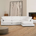 Kave Home 4-zits Loungebank Gala Rechts, Chenille - Wit