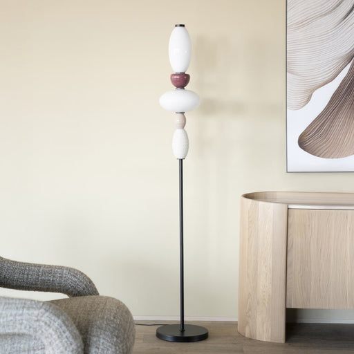 By-Boo Vloerlamp Garca Keramiek en glas, 163cm hoog - Veelkleurig