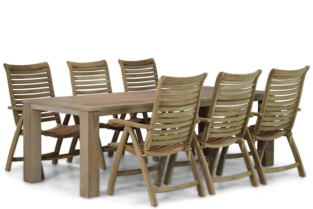 Garden Collections Birmingham/Brighton 240 cm dining tuinset 7-delig