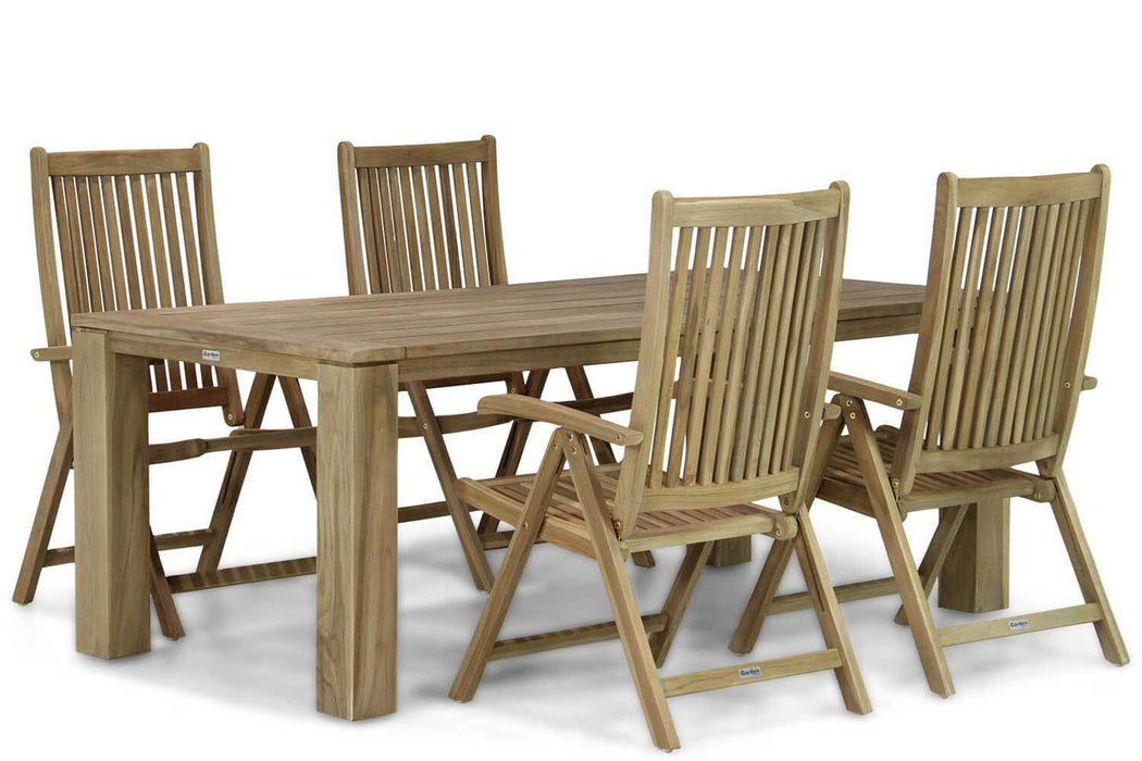 Garden Collections Canterbury/Brighton 200 cm dining tuinset 5-delig