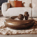 Tower Living Ronde Salontafel Castello Marmer-keramiek / brons, 100cm - Goud