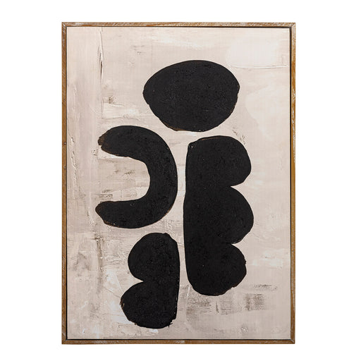 Bloomingville Wandpaneel Comma 73 x 53cm - Zwart - ThatLyfeStyle