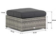 Garden Collections Giardino lounge voetenbank