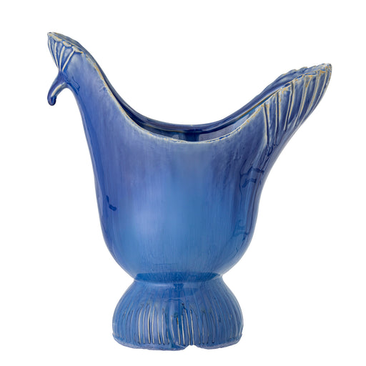 Bloomingville Vaas Wylie 29cm hoog - Blauw - ThatLyfeStyle