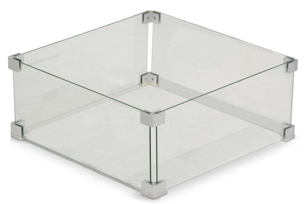 Garden Collections glasset voor inbouwbrander vierkant