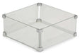 Garden Collections glasset voor inbouwbrander vierkant