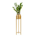 QUVIO Plantenstandaard - 22x22x90 cm - Goud - L