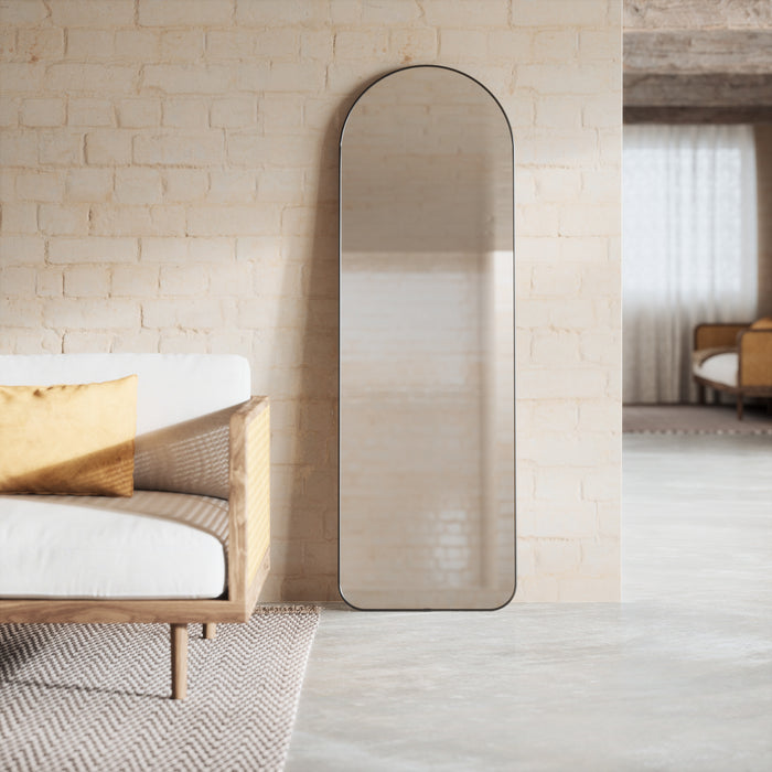 Umbra Spiegel Hubba Arched, 158 x 51cm - Metallic - Passpiegel