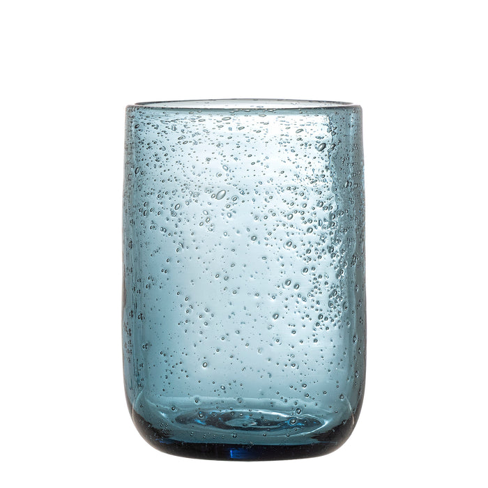 Bloomingville Drinkglas Tabby Set van 4 stuks - Blauw
