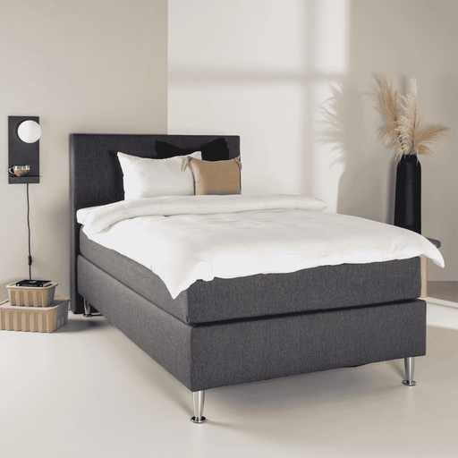 Nohr Bed Jacquise 120 x 200cm - Donkergrijs