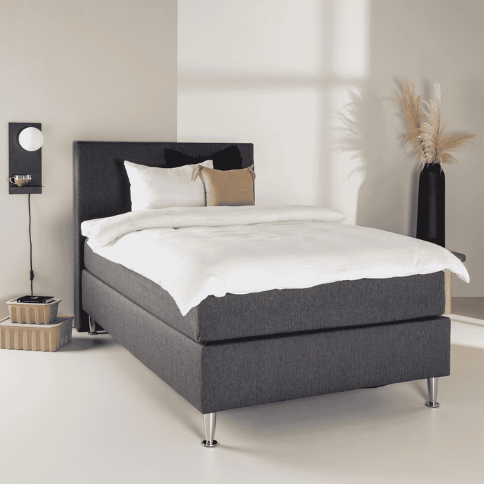 Nohr Bed Jacquise 120 x 200cm - Donkergrijs