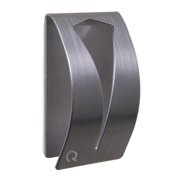 QUVIO Handdoekhouder met plakstrip - RVS - Zilver