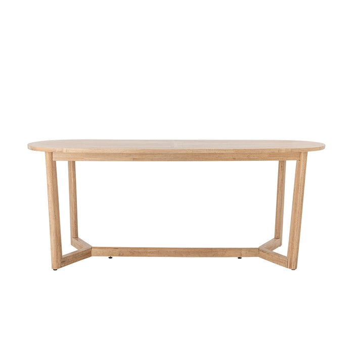Bloomingville Eettafel Serrone Rubberhout, 200 x 100cm - Naturel - Ovaal