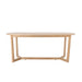 Bloomingville Eettafel Serrone Rubberhout, 200 x 100cm - Naturel - Ovaal