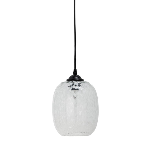 Bloomingville Hanglamp Gisele Glas, 18cm - Wit - ThatLyfeStyle
