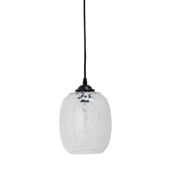 Bloomingville Hanglamp Gisele Glas, 18cm - Wit