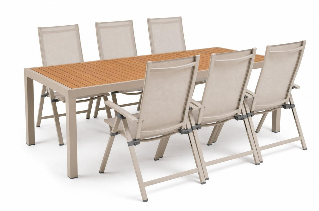 Hartman Alice Comfort/Creta 210x90 cm dining tuinset 7-delig