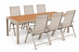 Hartman Alice Comfort/Creta 210x90 cm dining tuinset 7-delig